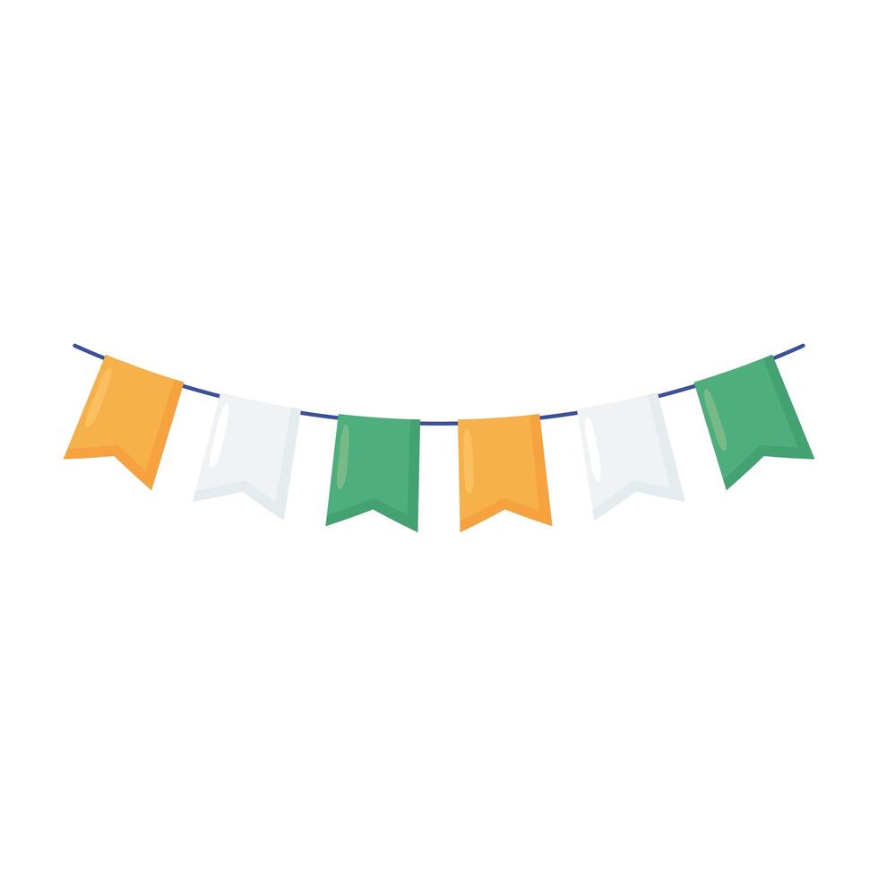 garland decoration carnival vector