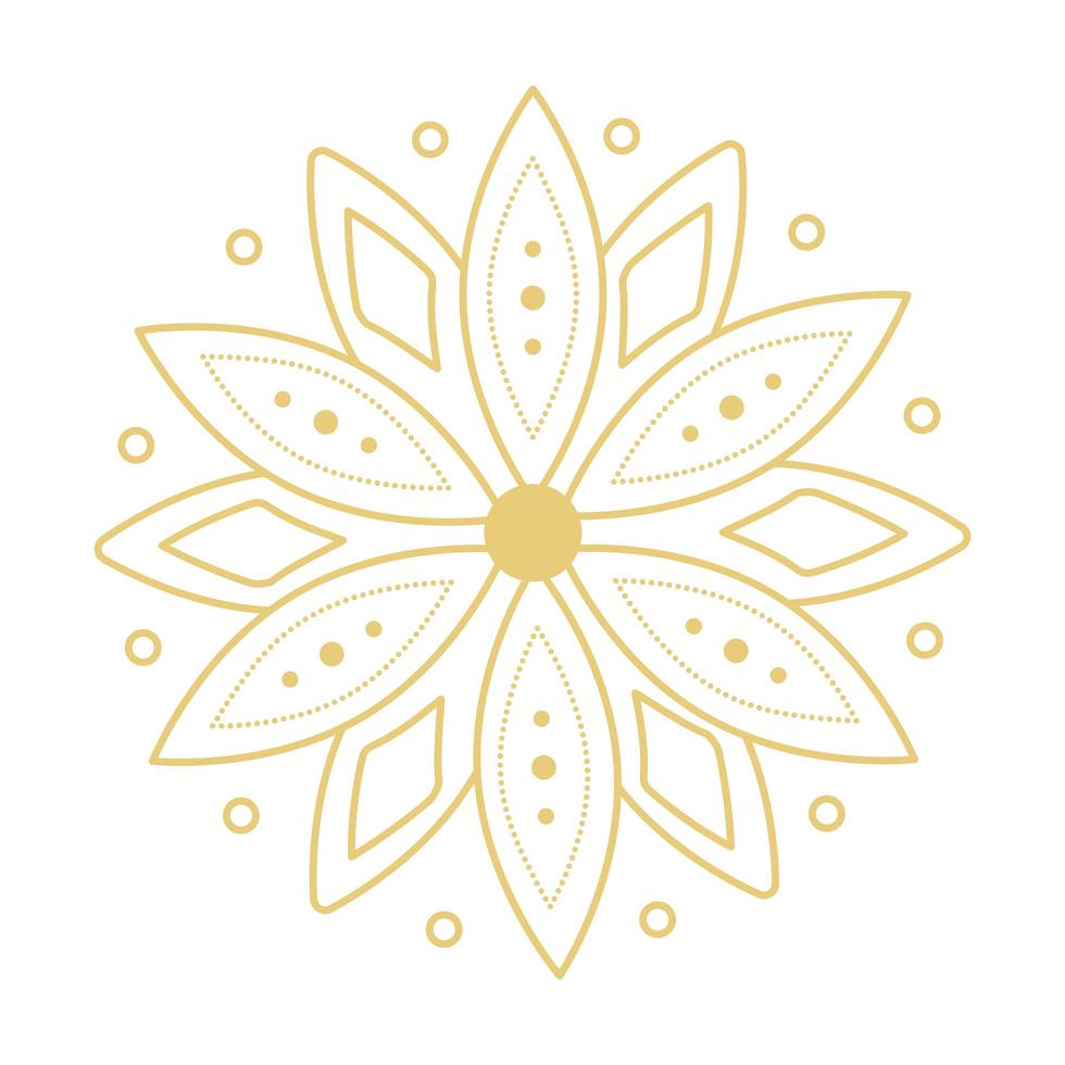 mandala flower ornament vector