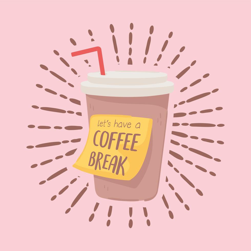 disposable coffee cup vector