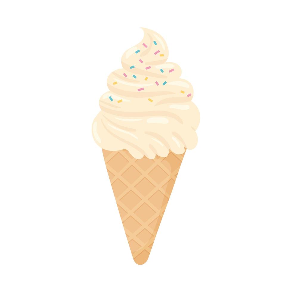 helado dulce vector