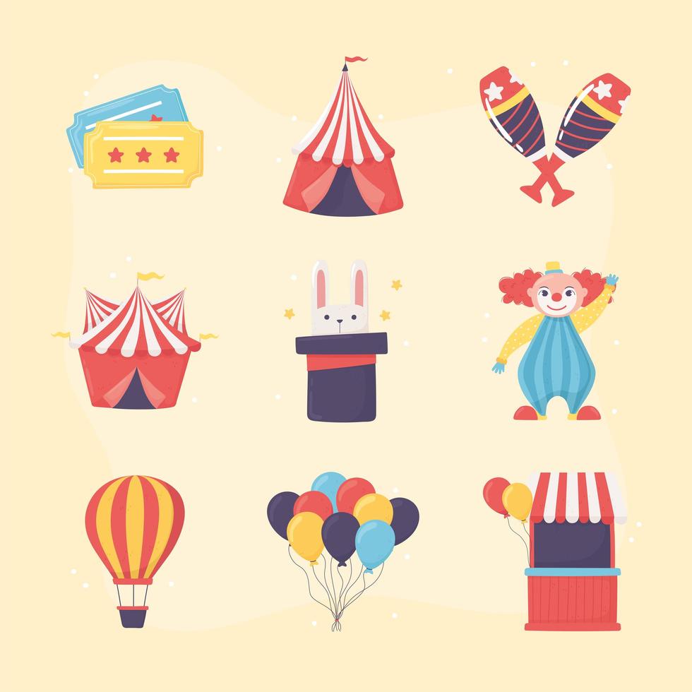 circus show set vector