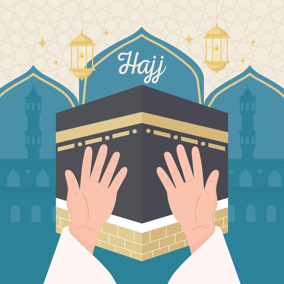 hajj mabrour pilgrimage vector