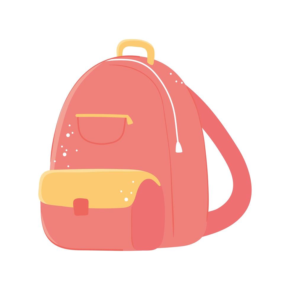 backpack accessory icon vector