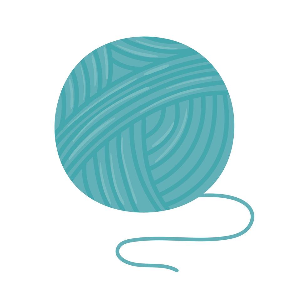 Vector wool yarn ball. Knit threads. Cozy crafting hobby. Knitting.  20168765 Vector Art at Vecteezy