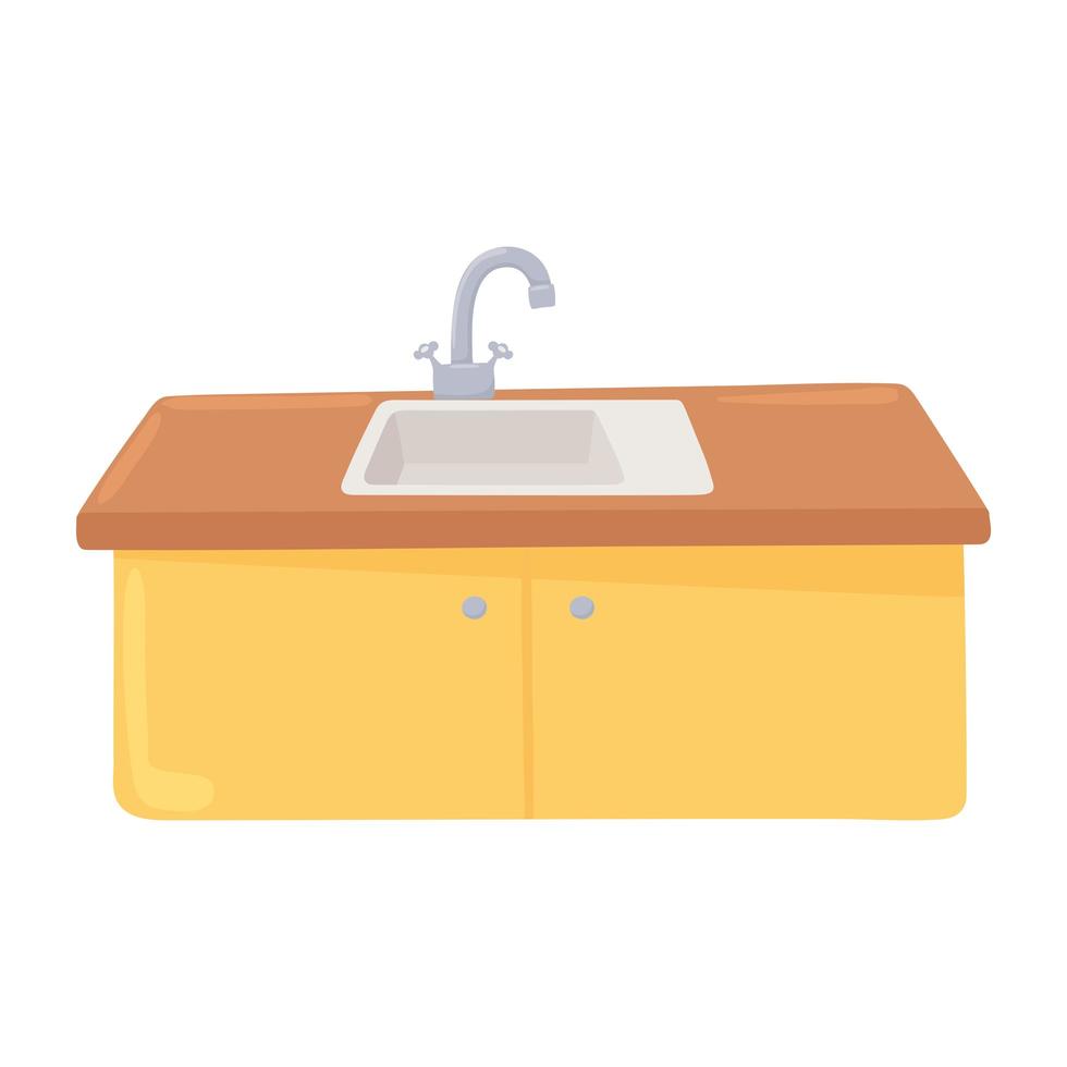 sink for kitchen counter vector