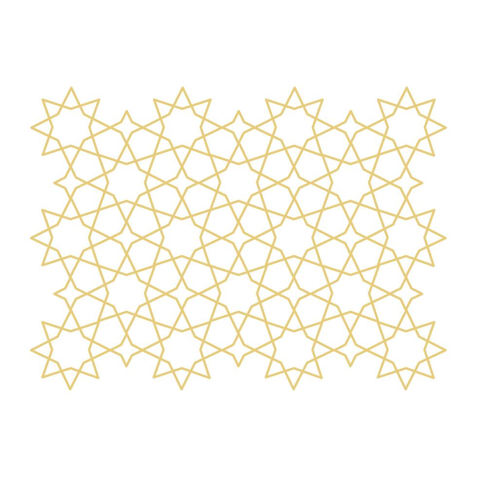 abstract star gold ornament vector