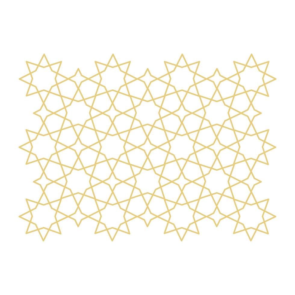 abstract star gold ornament vector