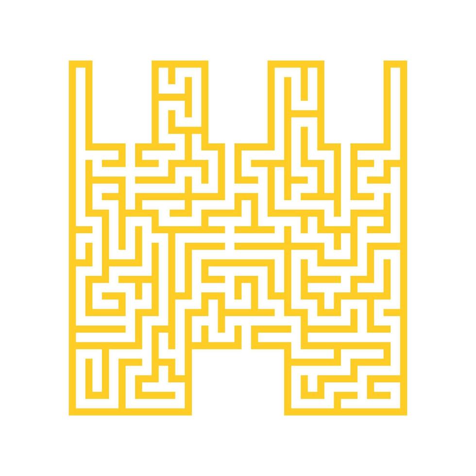 Abstract labyrinth. Game for kids. Puzzle for children. Maze conundrum. Vector illustration.