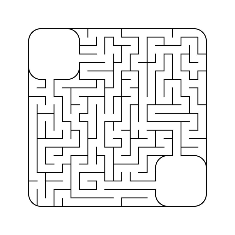 Abstact labyrinth. Game for kids. Puzzle for children. Maze conundrum. Vector illustration