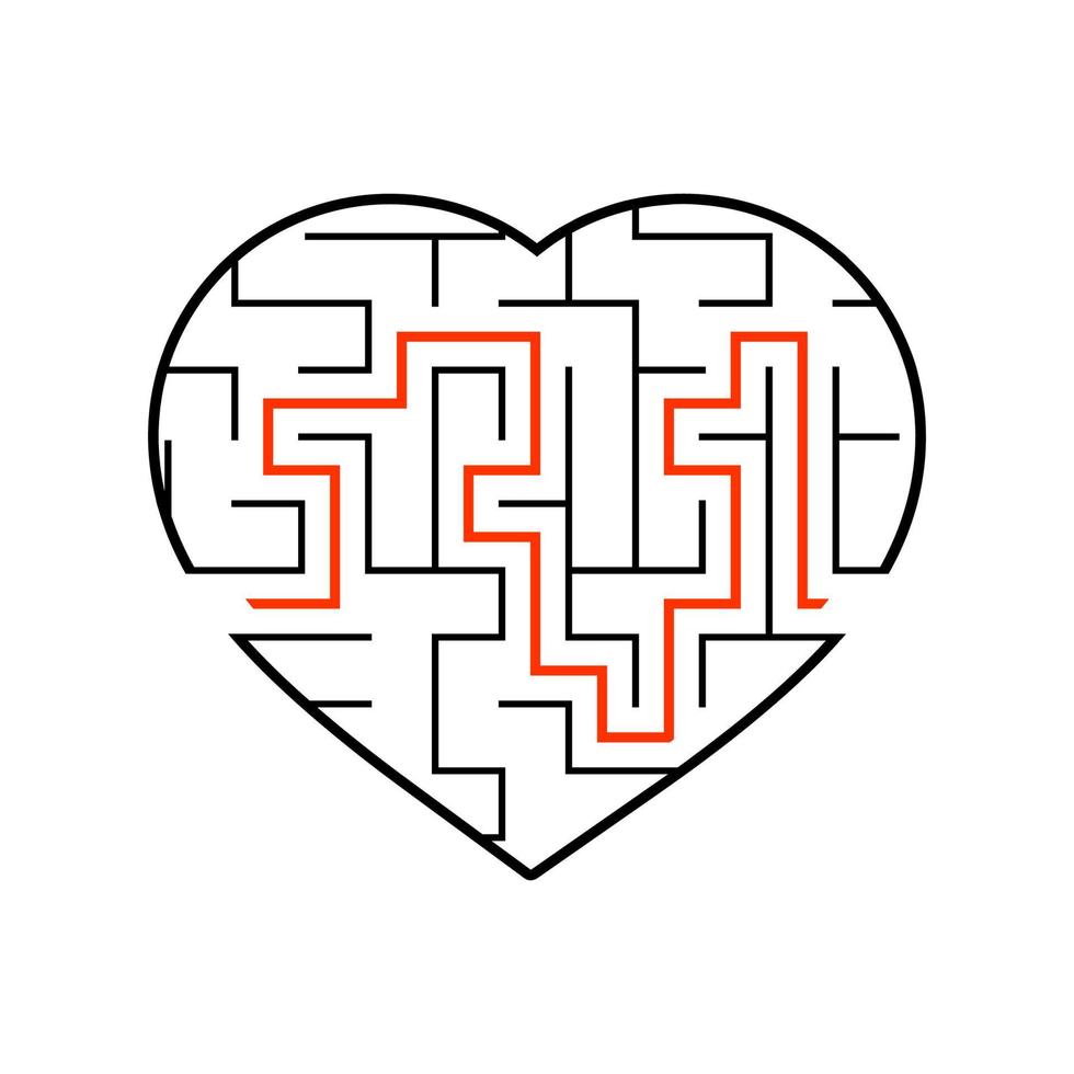 Abstact labyrinth. Game for kids. Puzzle for children. Maze conundrum. Vector illustration