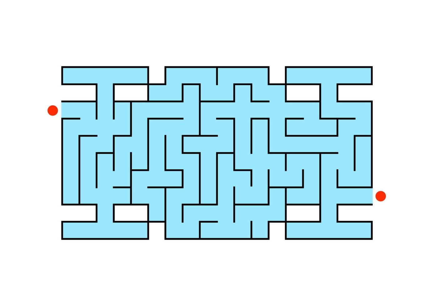 Abstact labyrinth. Game for kids. Puzzle for children. Maze conundrum. Color vector illustration.