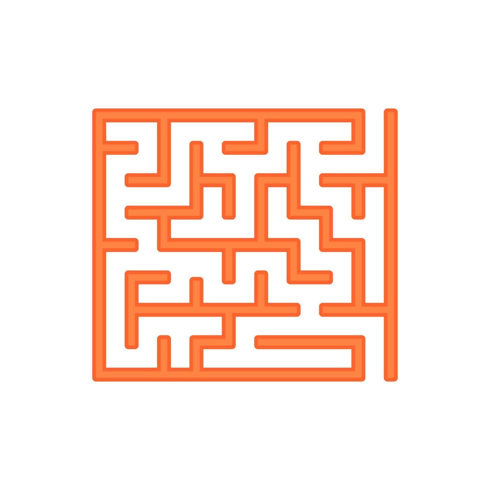 Abstact labyrinth. Game for kids. Puzzle for children. Maze conundrum. Color vector illustration.