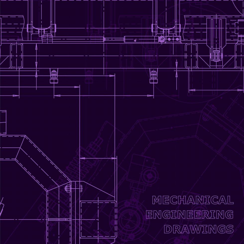 Blueprint, Sketch. Vector engineering illustration