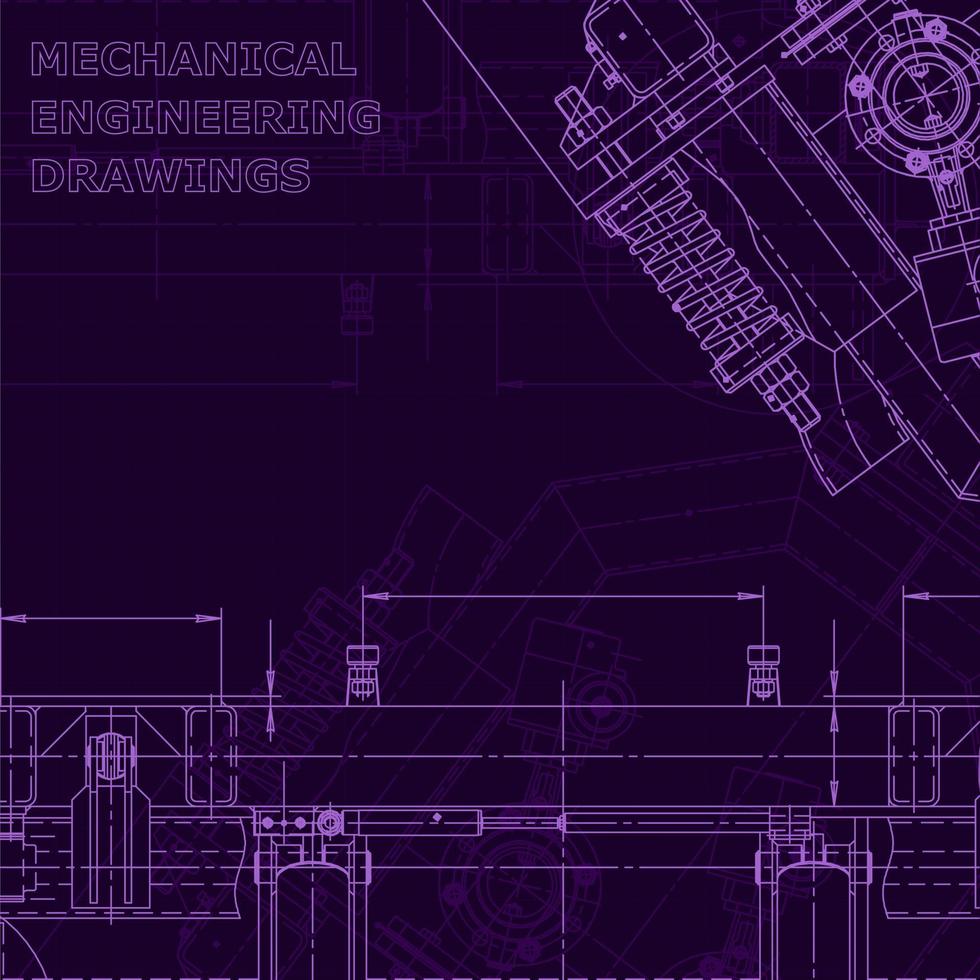 plano, bosquejo. ilustración de ingeniería vectorial vector