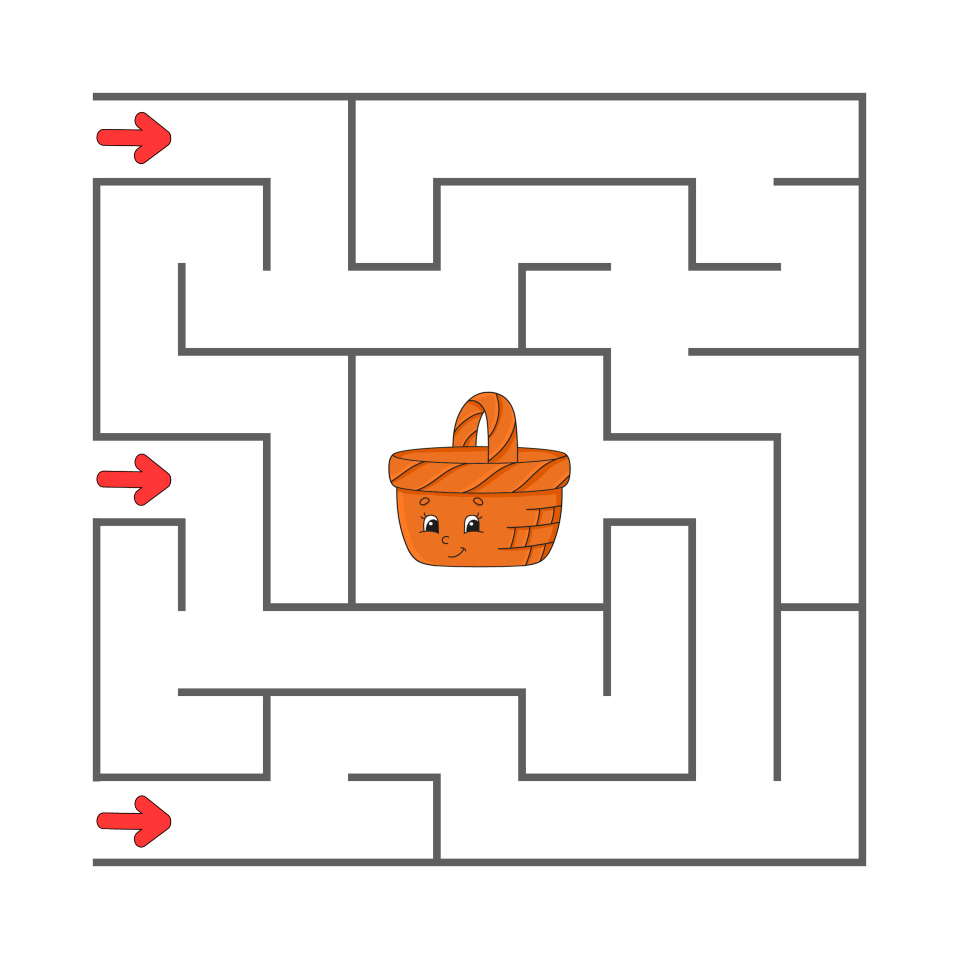 Maze Game for kids Funny labyrinth Education developing worksheet Maze Game for kids Funny labyrinth Education developing worksheet