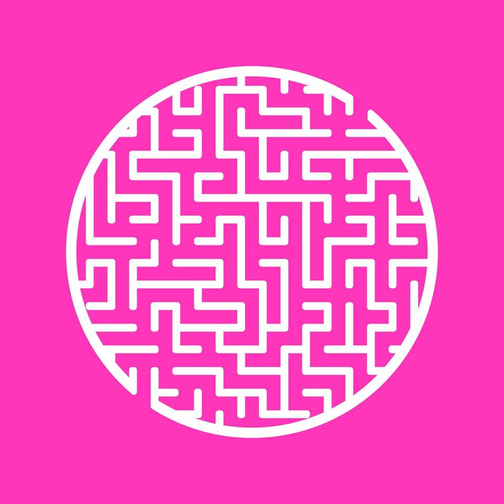 Abstract labyrinth. Game for kids. Puzzle for children. Maze conundrum. Vector illustration.