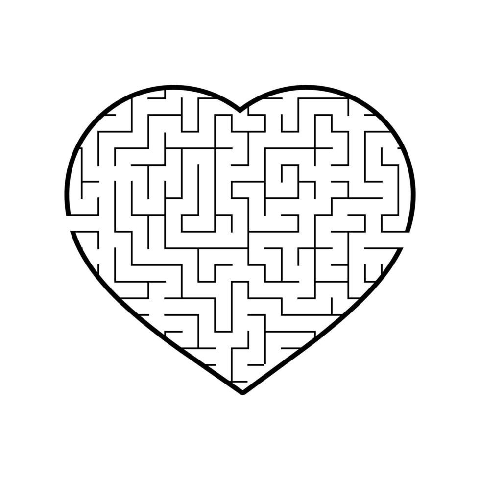 Abstract labyrinth. Game for kids. Puzzle for children. Maze conundrum. Vector illustration.