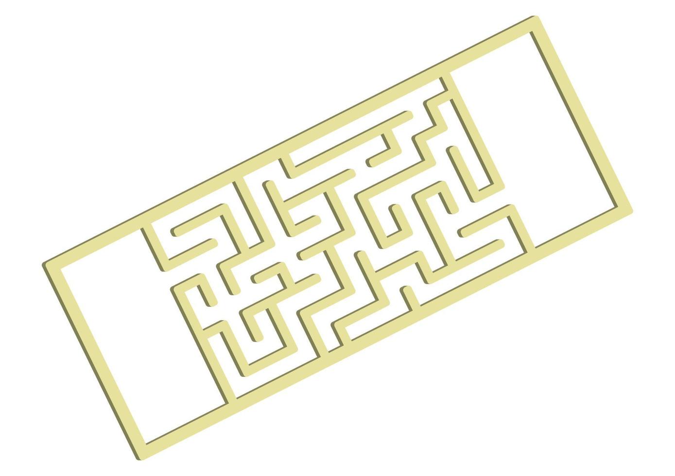 Abstact labyrinth. Game for kids. Puzzle for children. Maze conundrum. Color vector illustration.