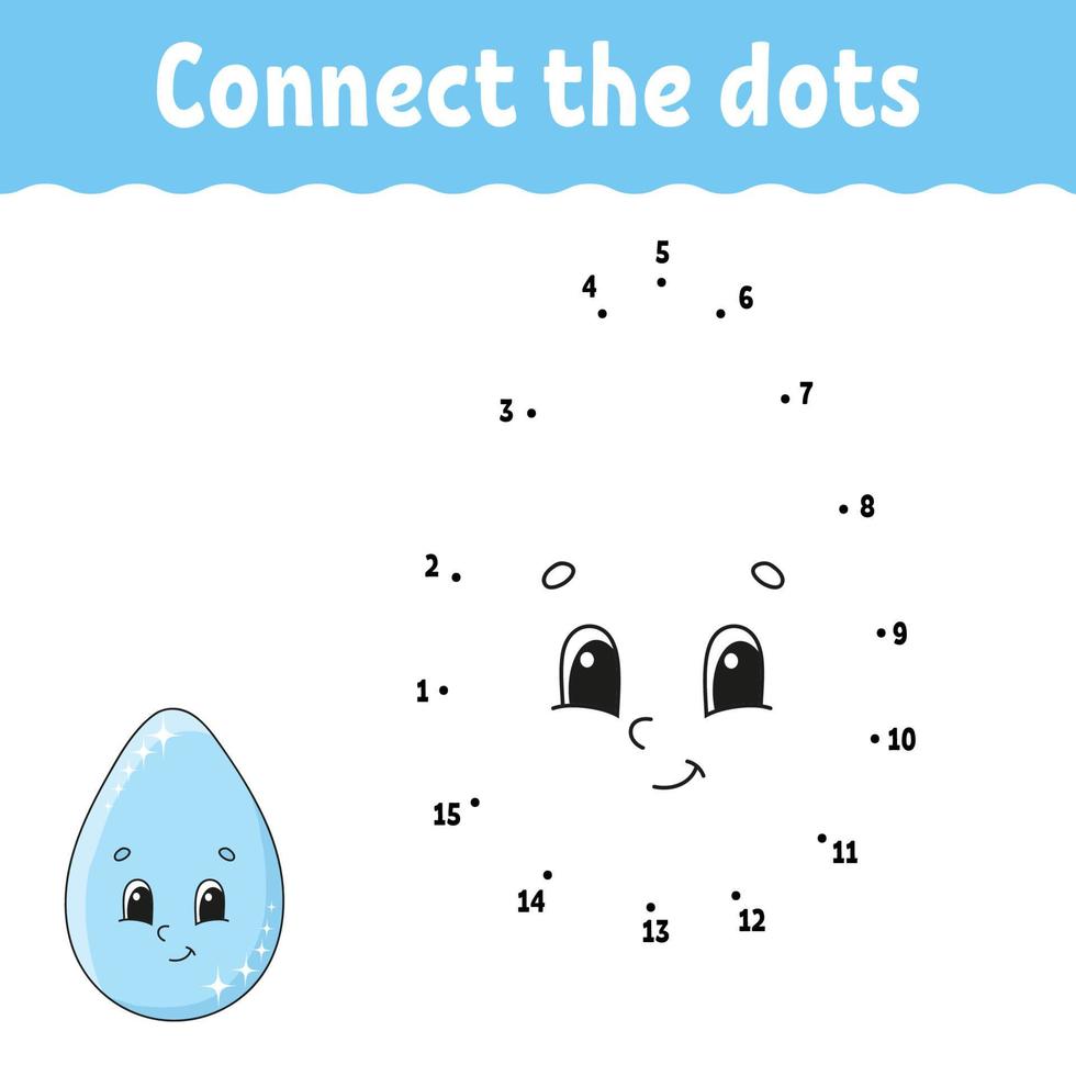 Dot to dot. Draw a line. Handwriting practice. Learning numbers for kids. Education developing worksheet. Activity page. Game for toddler and preschoolers. Isolated vector illustration. Cartoon style.