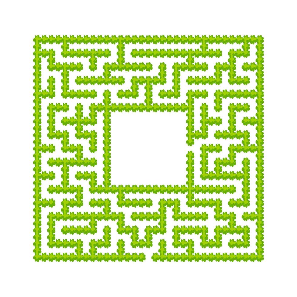 Abstract maze. Game for kids. Puzzle for children. Cartoon style. Labyrinth conundrum. Color vector illustration. The development of logical and spatial thinking.