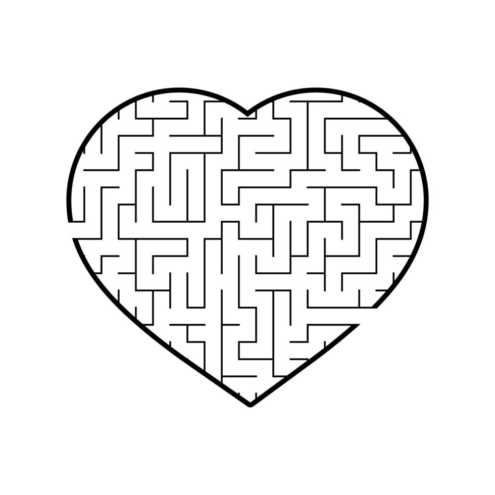 Abstract labyrinth. Game for kids. Puzzle for children. Maze conundrum. Vector illustration.