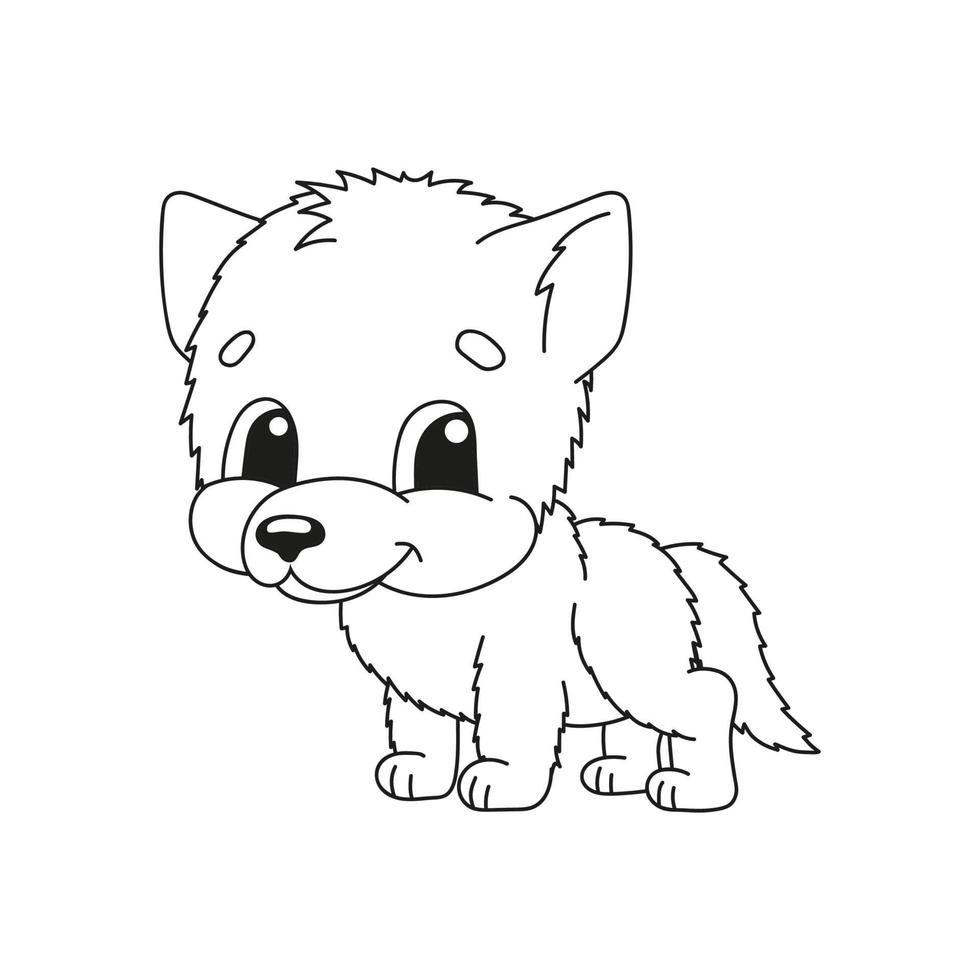 Coloring book pages for kids. Cute cartoon vector illustration. 3626057 ...