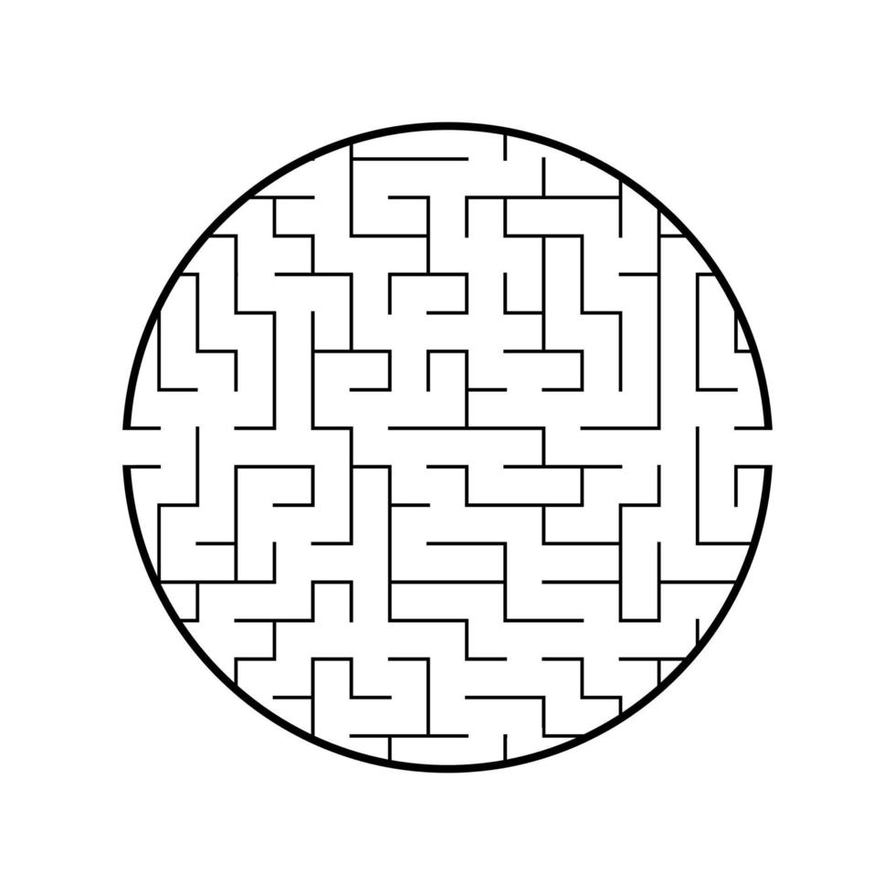 Abstract labyrinth. Game for kids. Puzzle for children. Maze conundrum. Vector illustration.