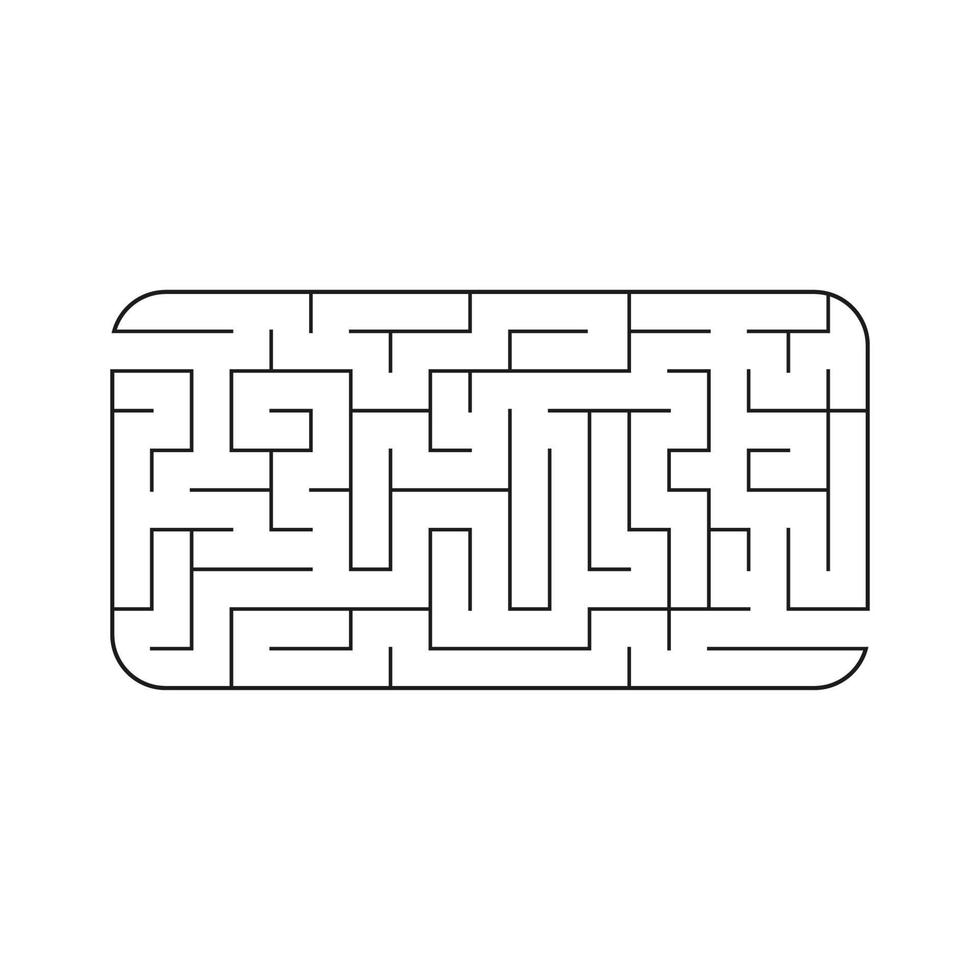 Abstact labyrinth. Game for kids. Puzzle for children. Maze conundrum. Vector illustration