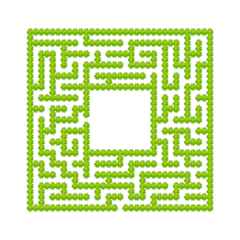 Abstract maze. Game for kids. Puzzle for children. Cartoon style. Labyrinth conundrum. Color vector illustration. The development of logical and spatial thinking.