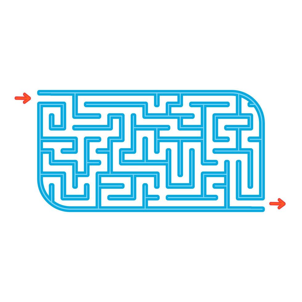 Abstact labyrinth. Game for kids. Puzzle for children. Maze conundrum. Color vector illustration.