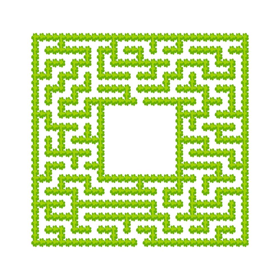 Abstract maze. Game for kids. Puzzle for children. Cartoon style. Labyrinth conundrum. Color vector illustration. The development of logical and spatial thinking.