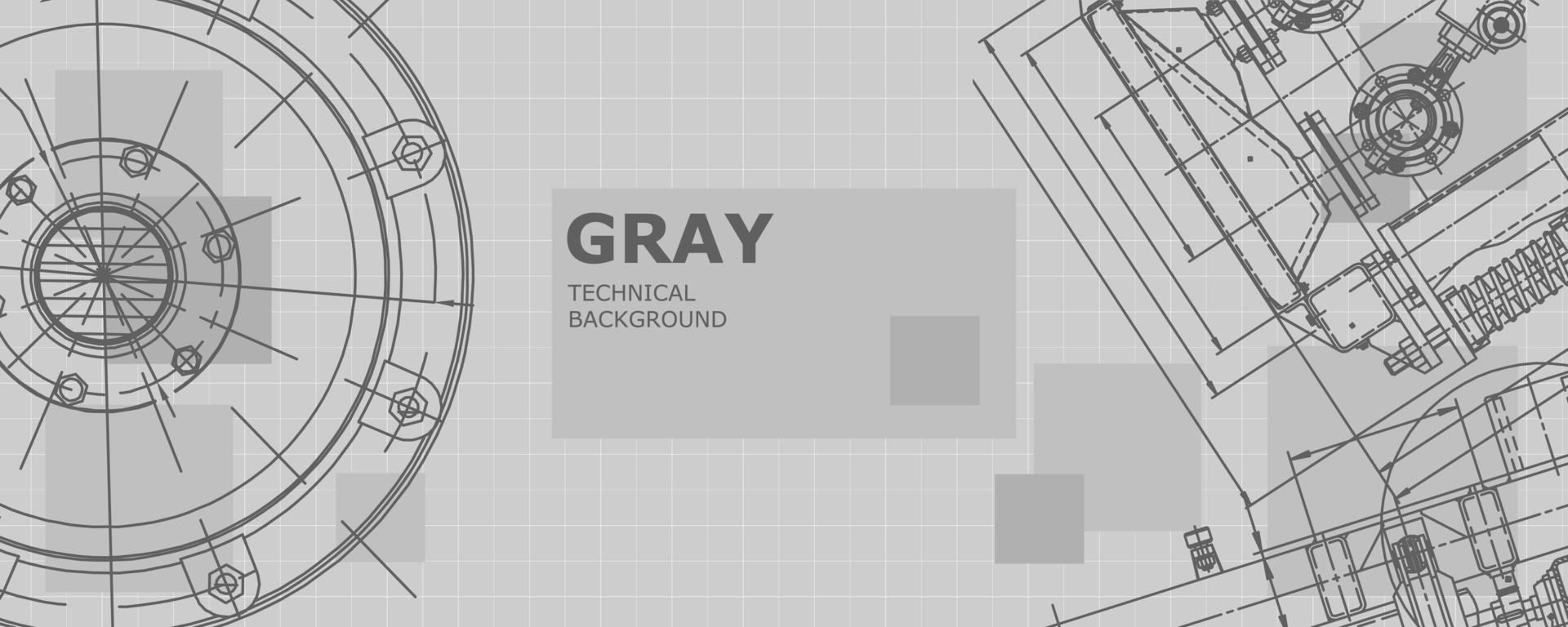 Instrument-making drawings. Engineering. Cover, flyer, banner vector