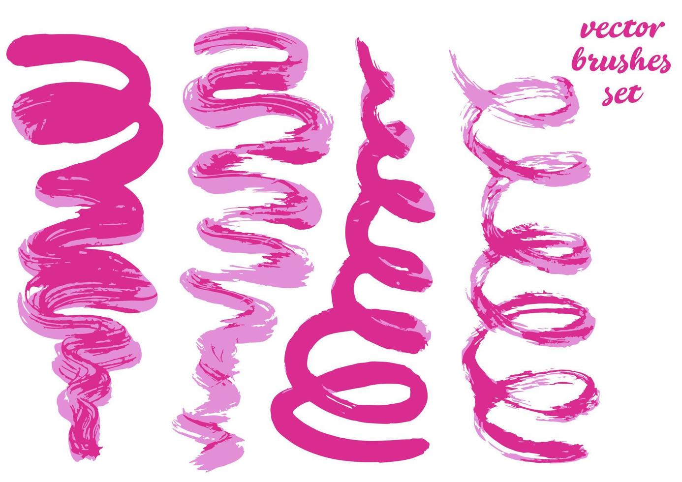 Collection of paint, ink brush strokes, brushes, blots vector