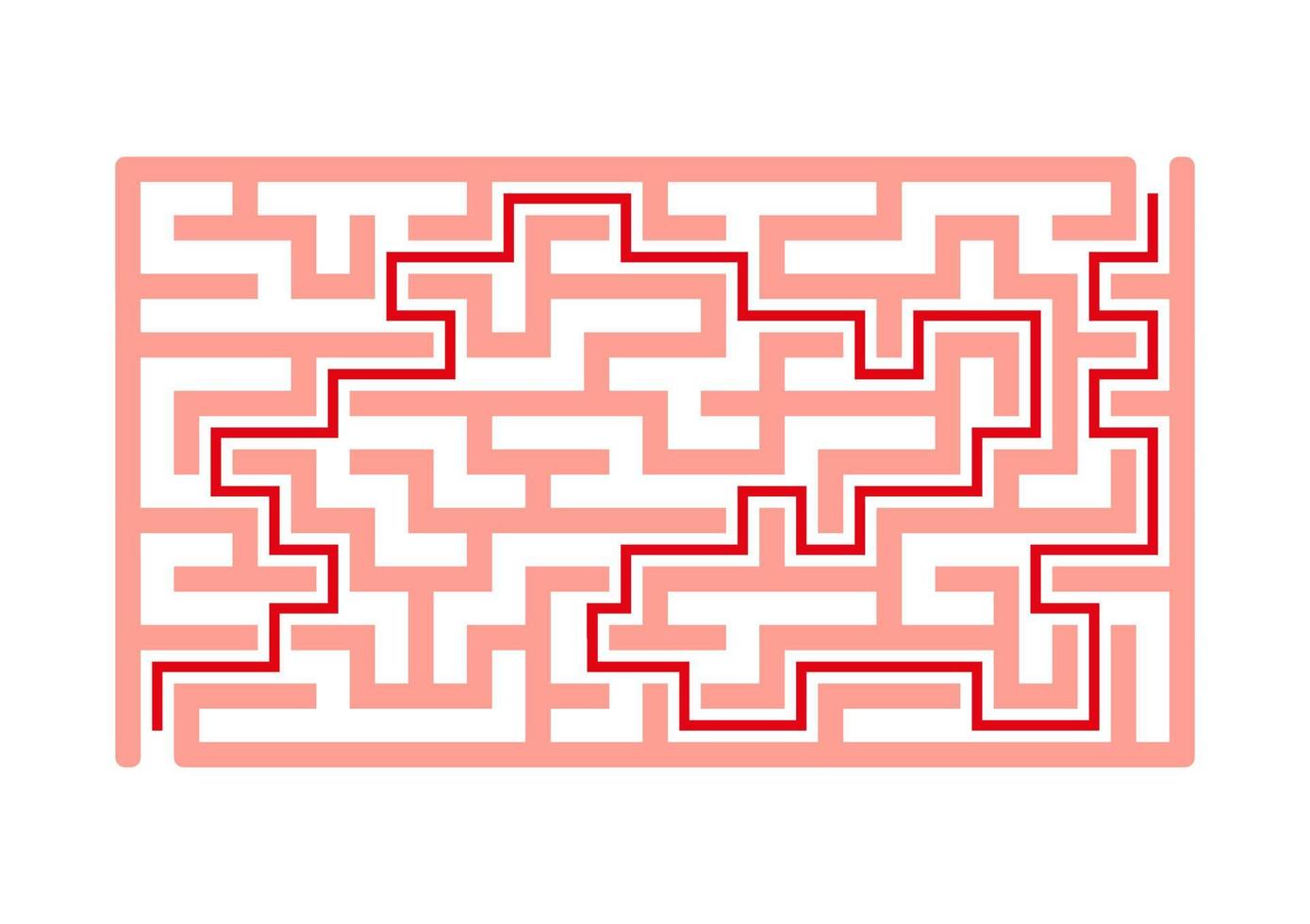 Abstract labyrinth. Game for kids. Puzzle for children. Maze conundrum. Vector illustration.