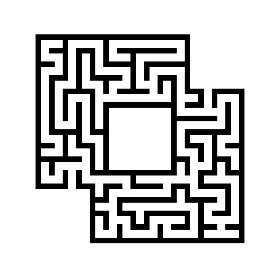 Abstact labyrinth. Game for kids. Puzzle for children. Maze conundrum. Vector illustration