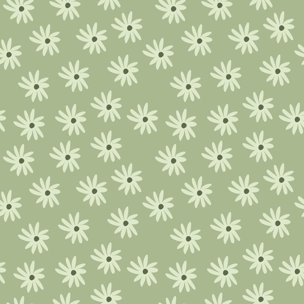 Hand Drawn Daisy Flower Pattern vector