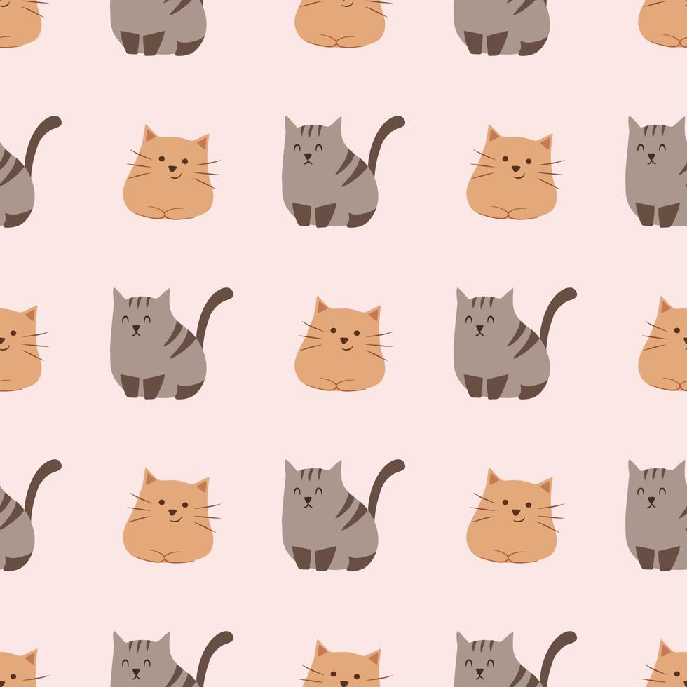 Repeating Pattern of Adorable Kitten 3626573 Vector Art at Vecteezy