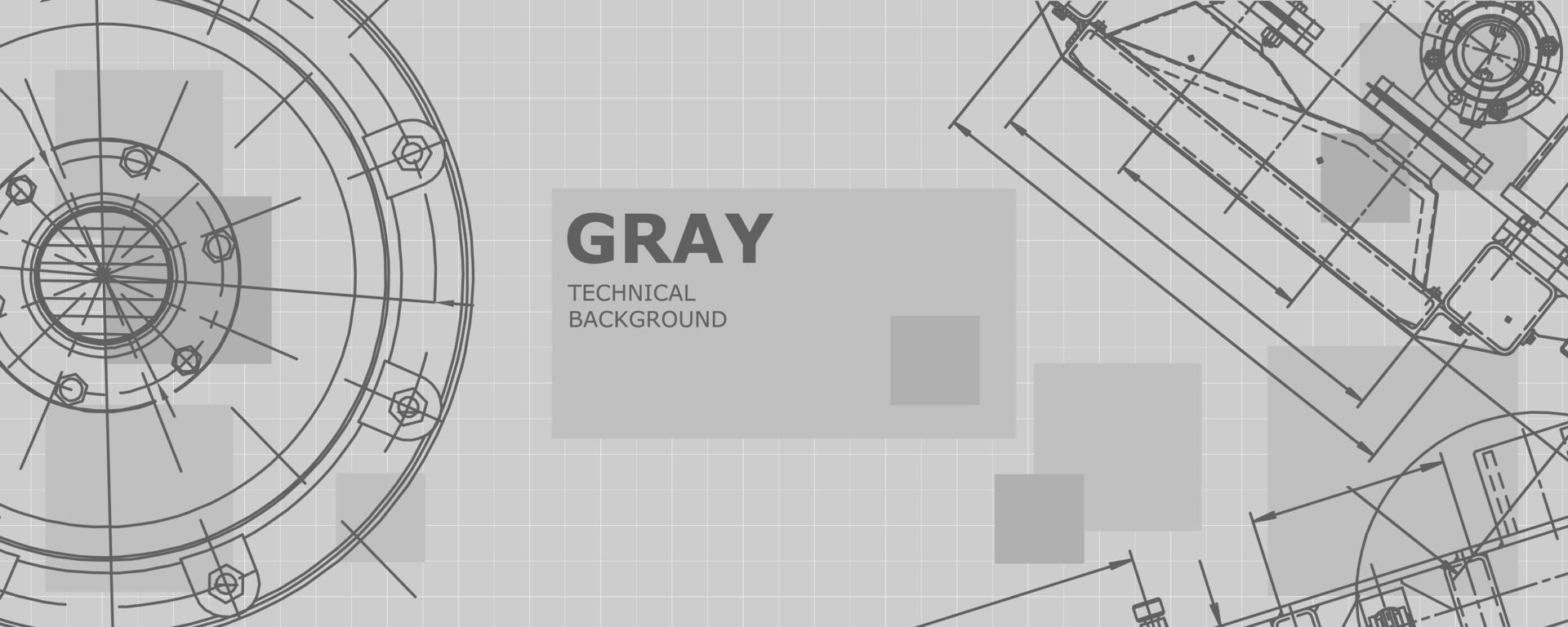 Abstract background concept mechanical engineering drawing. Engineering wallpaper vector