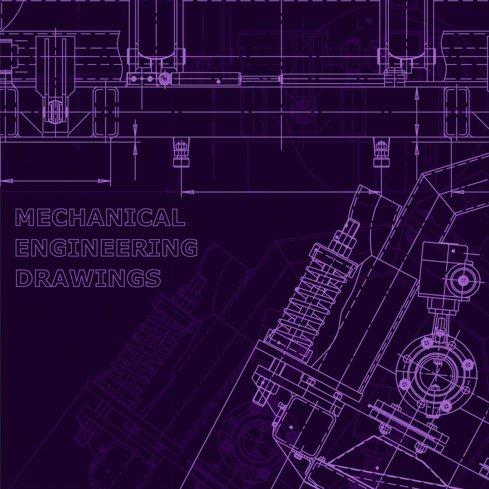 plano, bosquejo. ilustración de ingeniería vectorial vector