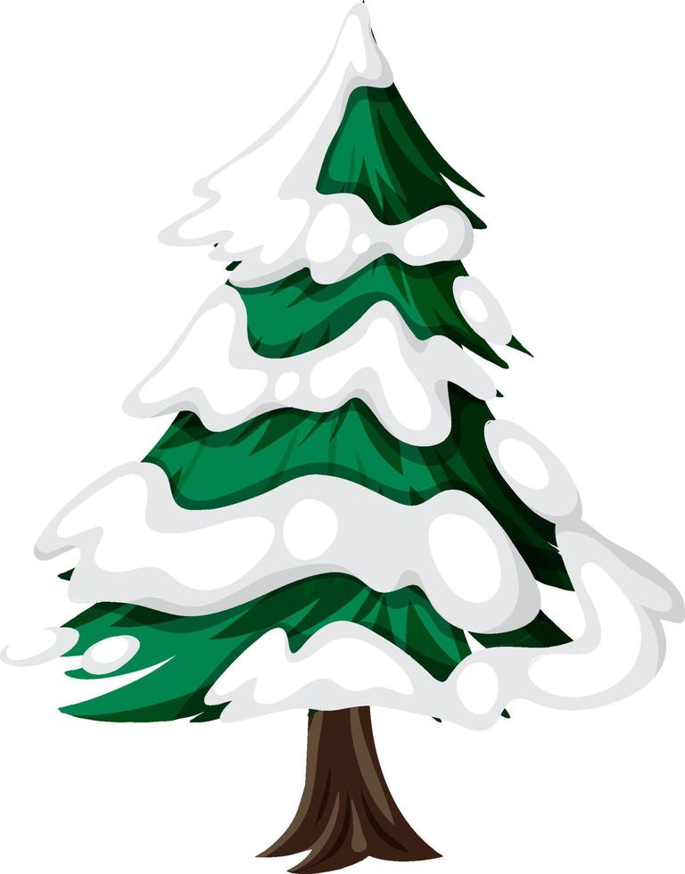 Christmas tree isolated on a white background vector