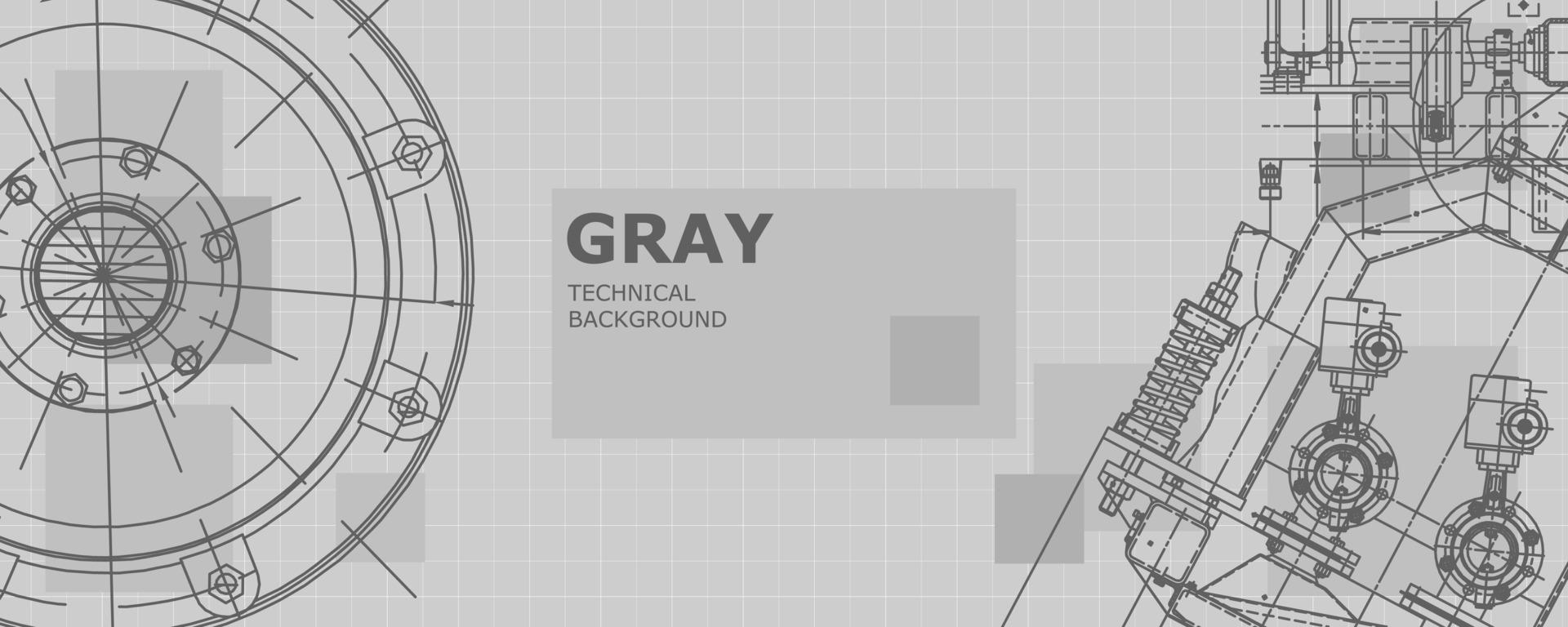 Instrument-making drawings. Engineering. Cover, flyer, banner vector