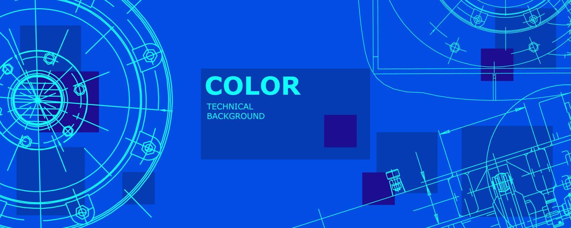Abstract background concept mechanical engineering drawing. Engineering wallpaper vector