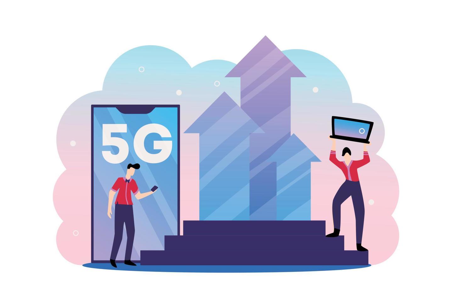 5G To Heaven Composition vector