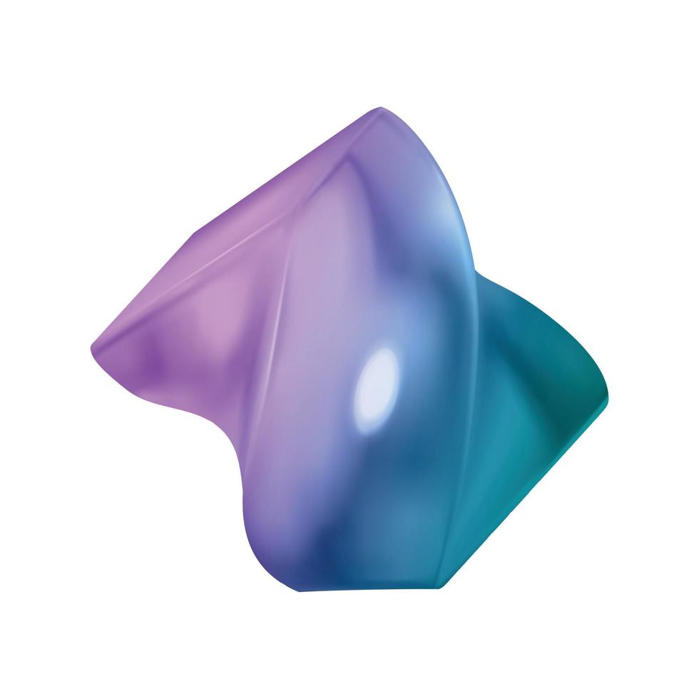 Curvy Neon Shape Composition vector