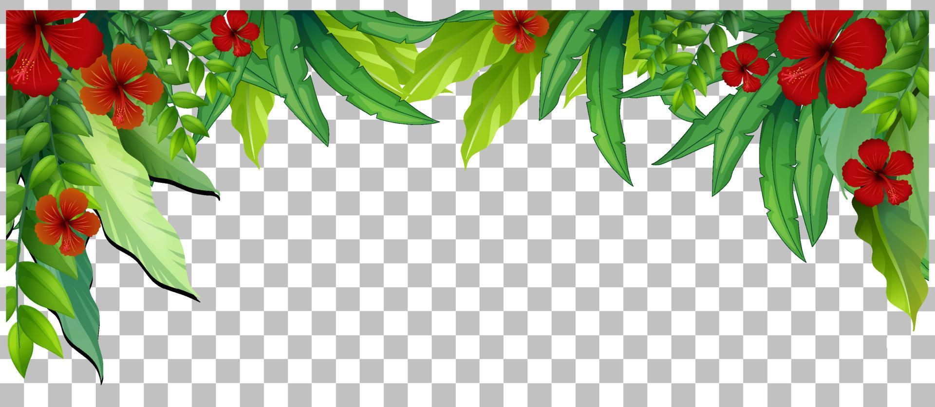 Green nature leaves frame grid background vector