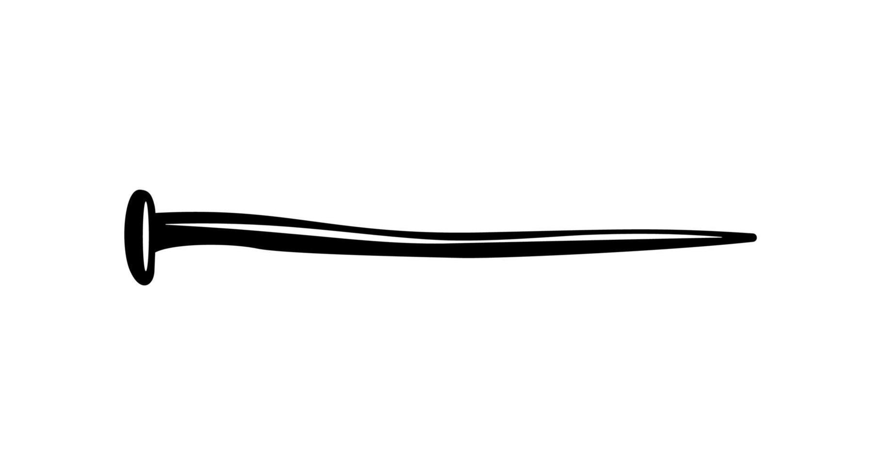 Long Nail Woodwork Composition vector