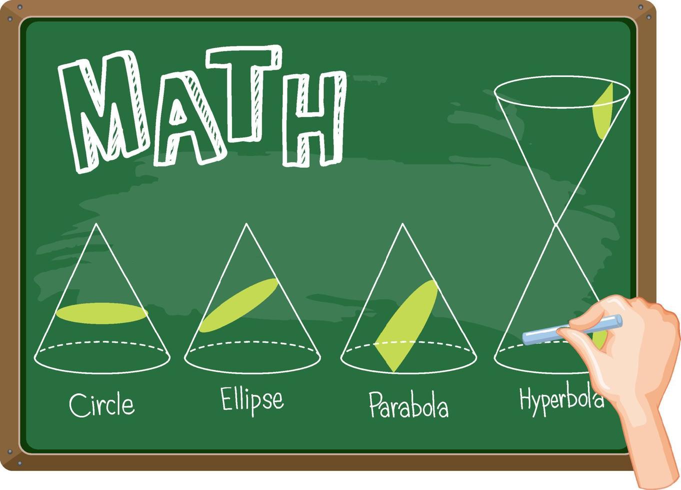 Set of math cross sectional area vector
