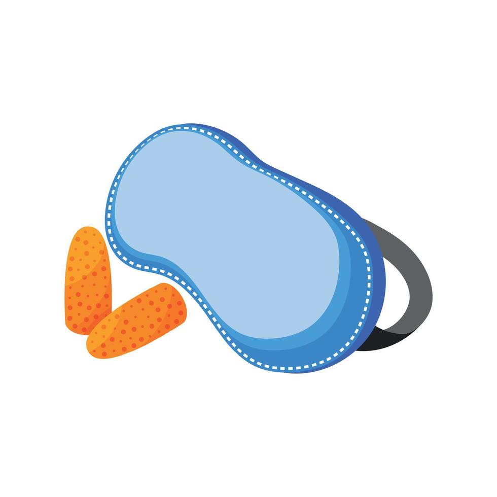 Sleeping Mask Plugs Composition vector