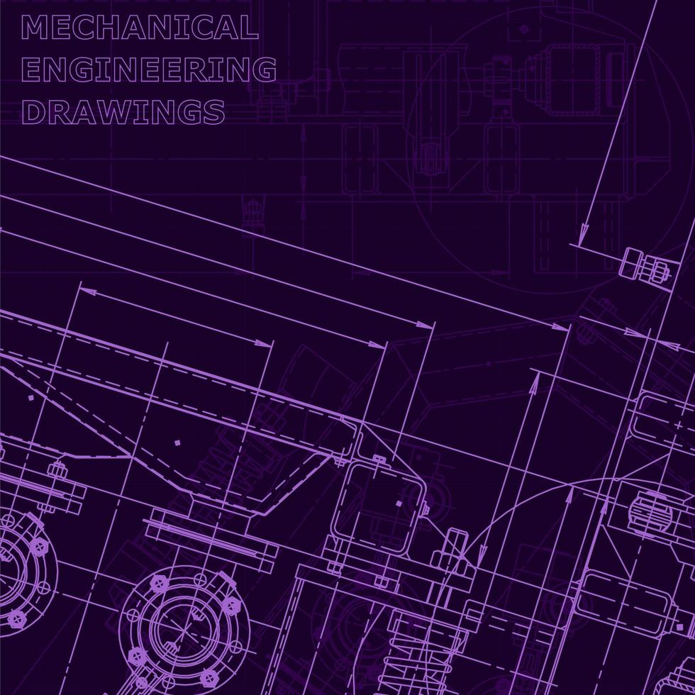 plano, bosquejo. ilustración de ingeniería vectorial vector