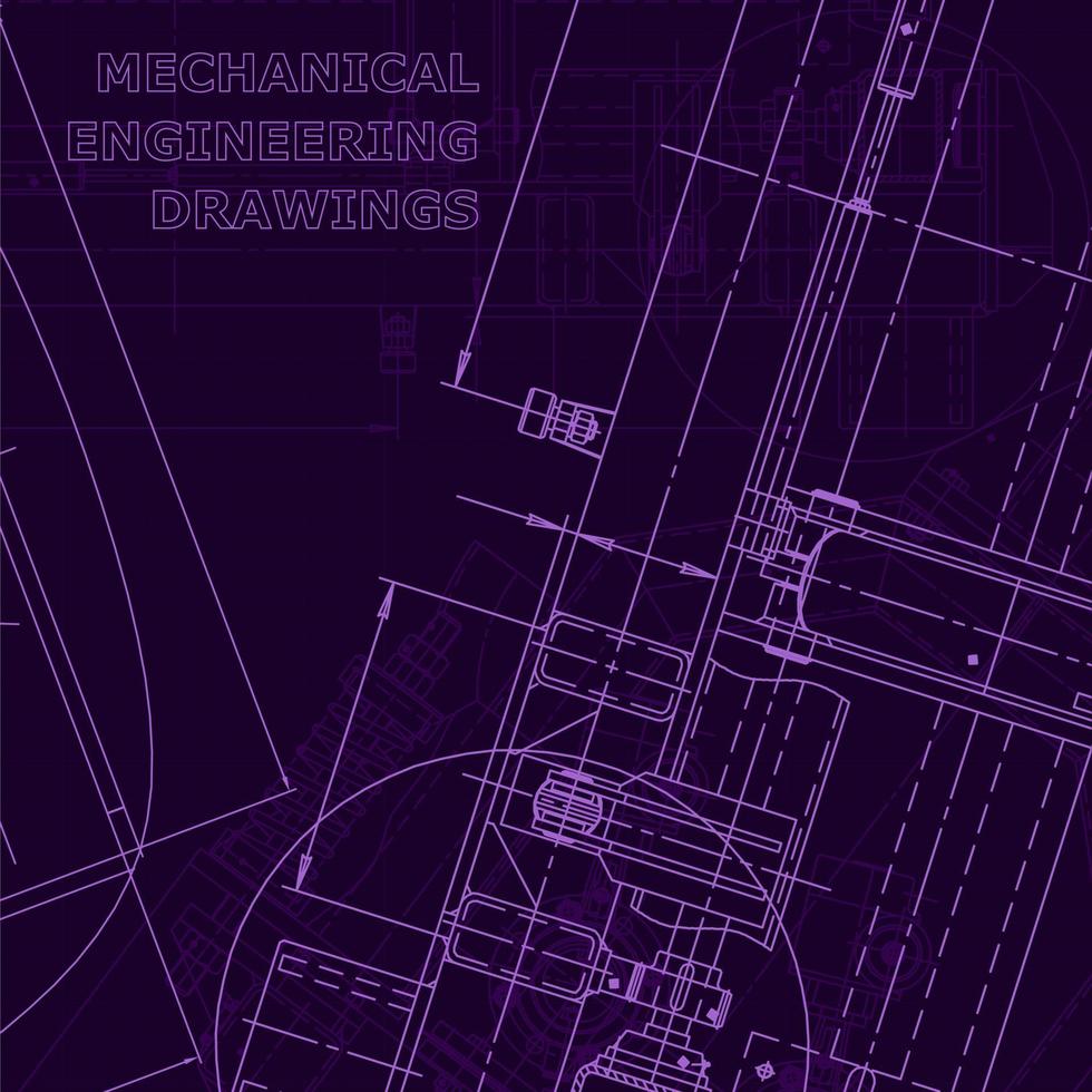 Blueprint, Sketch. Vector engineering illustration